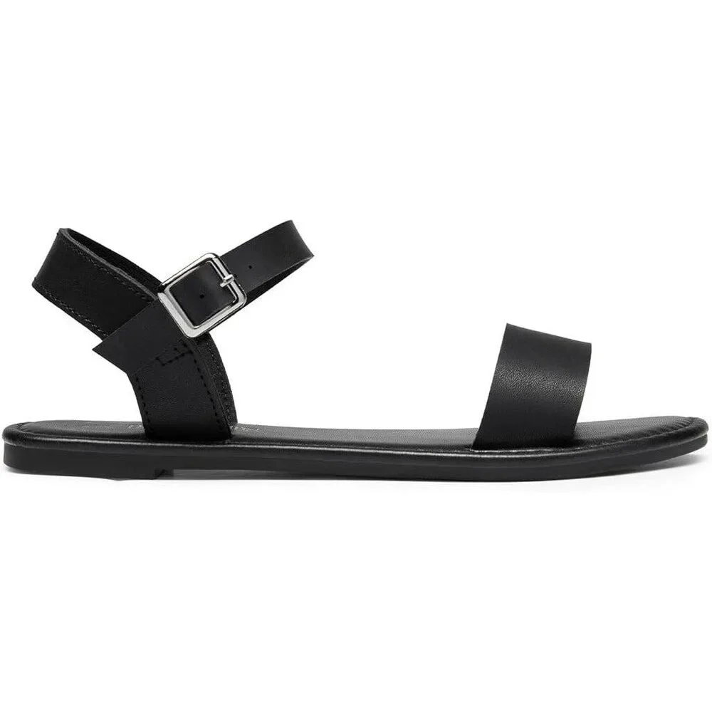 New Dream Pairs Womens Size 9 Black Ankle Strap Open Toe Buckle Sandal Shoes